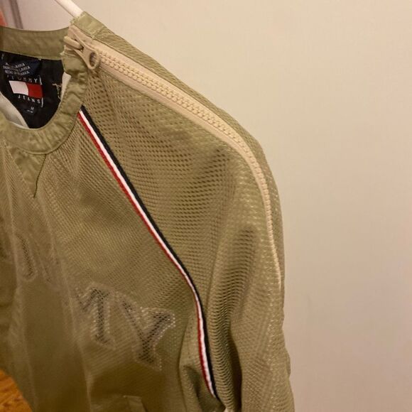 Tommy Hilfiger Y2K Vintage millennium pullover shirt jacket mesh 90’s medium M - Picture 3 of 12